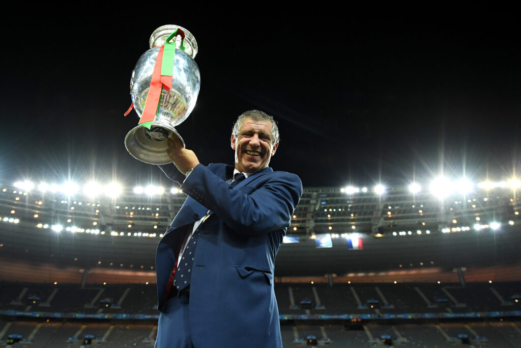 Az Európa-bahnok edző Fernando Santos szerdán este éri be Felipe Scolarit a portugál szövetségi kapitányok örökranglistáján (Fotó: Getty Images) 